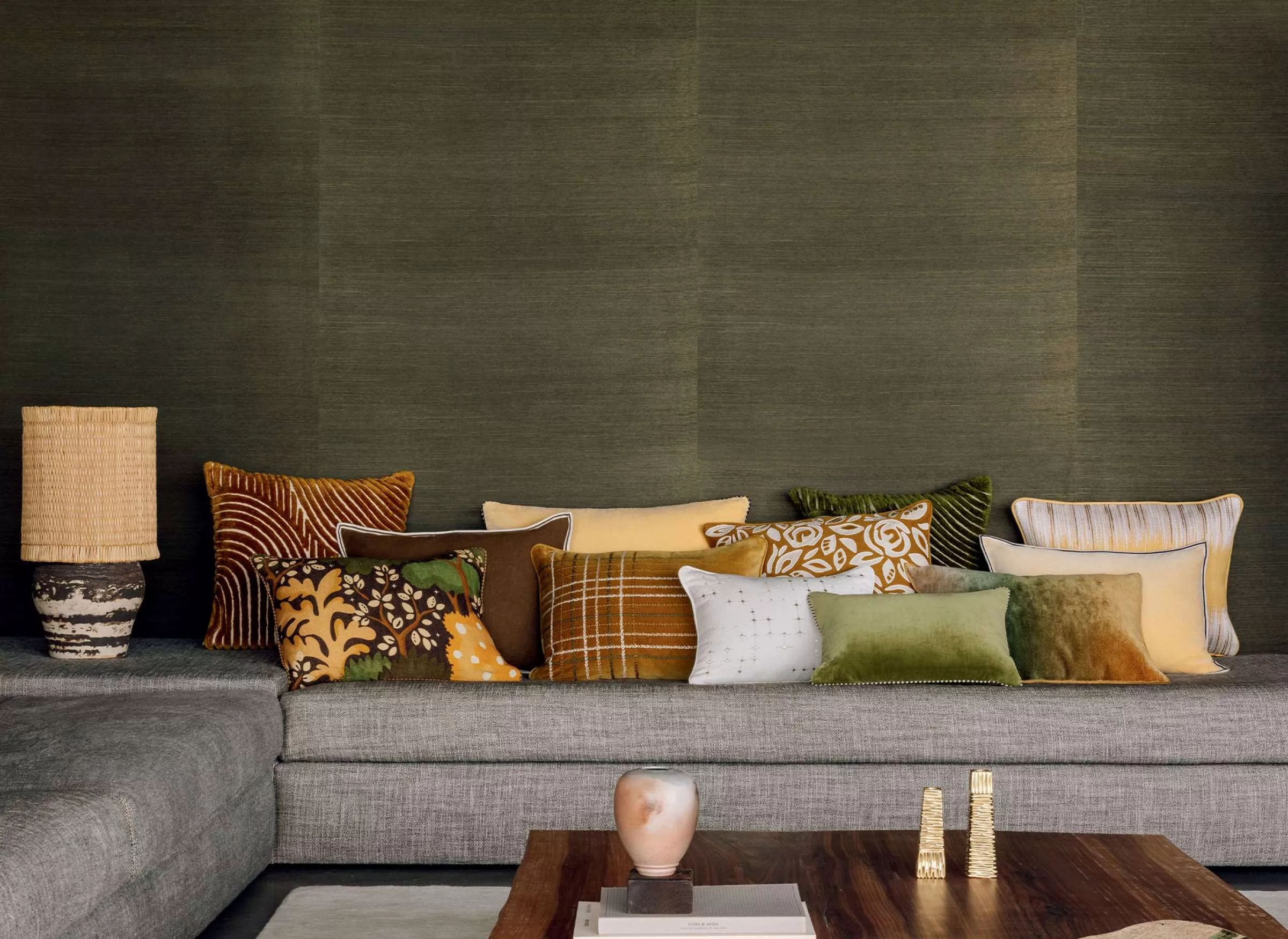 Décoratrice à Pornic : les murs en papier peint texturé